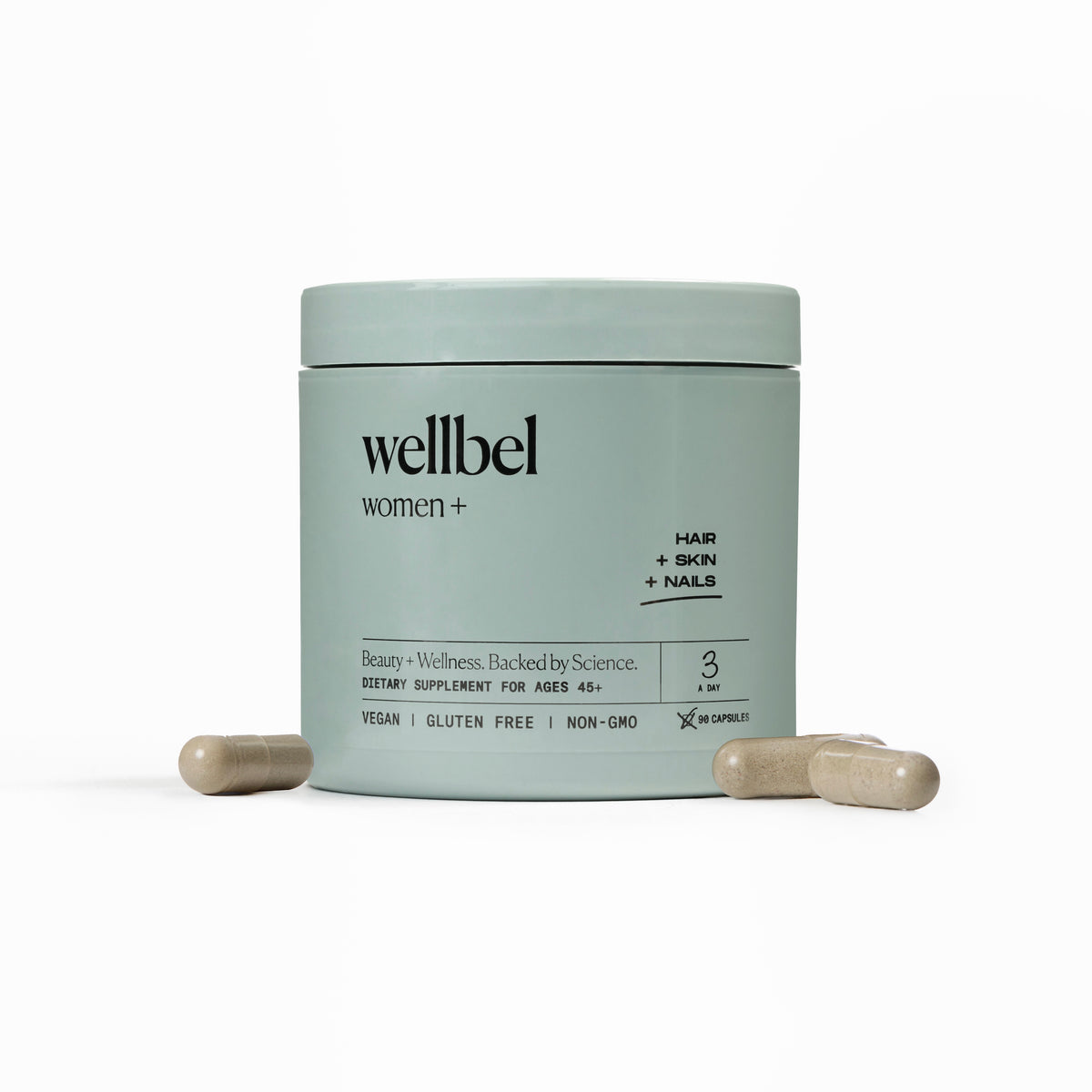Wellbel Women+ Menopause Hair Growth Supplement | Physician-Formulated