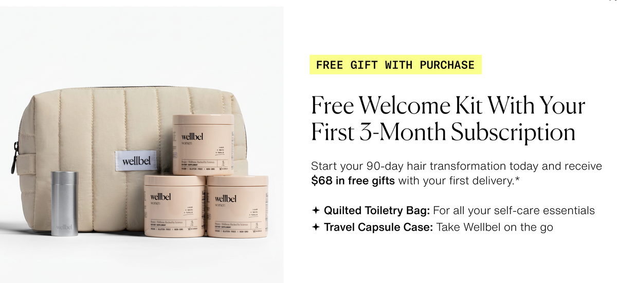 Wellbel Women | Physician-Formulated Vegan Hair Growth Supplement